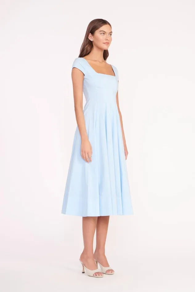 Women STAUD Dresses SHORT SLEEVE WELLS DRESS FRENCH BLUE Women STAUD Dresses SHORT SLEEVE WELLS DRESS FRENCH BLUE