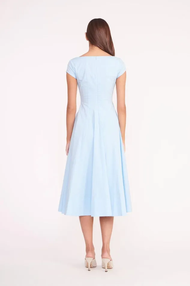 Women STAUD Dresses SHORT SLEEVE WELLS DRESS FRENCH BLUE Women STAUD Dresses SHORT SLEEVE WELLS DRESS FRENCH BLUE