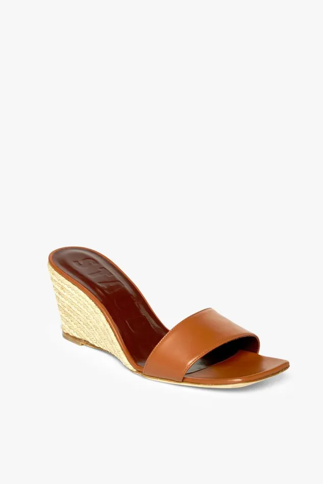 Women STAUD Heels BILLIE ESPADRILLE WEDGE NATURAL TAN
