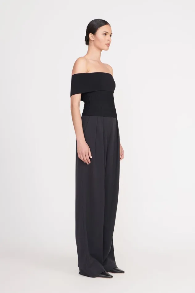 Women STAUD Knits ARTISTRY TOP BLACK
