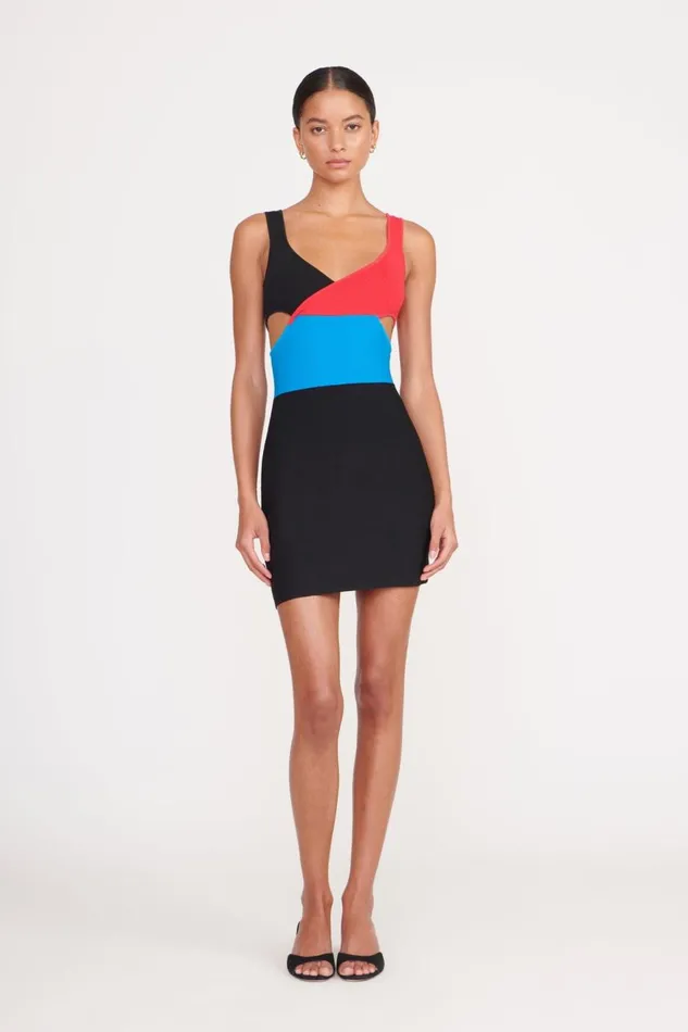 Women STAUD Knits CASSANDRA DRESS MARBLE WAVE