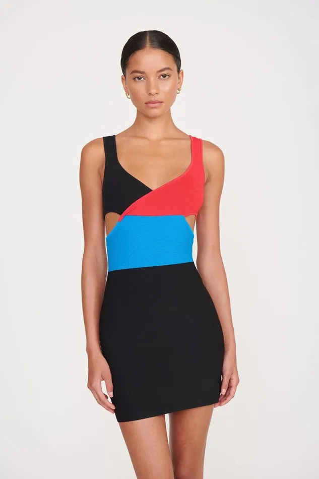 Women STAUD Knits CASSANDRA DRESS MARBLE WAVE Women STAUD Knits CASSANDRA DRESS MARBLE WAVE