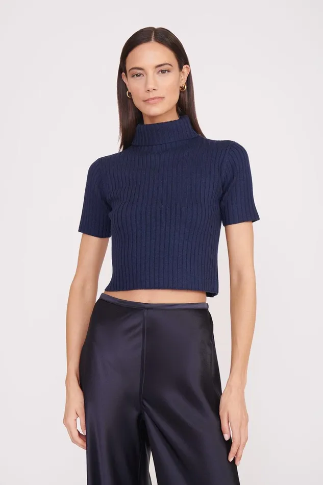 Women STAUD Knits LILOU SWEATER NAVY