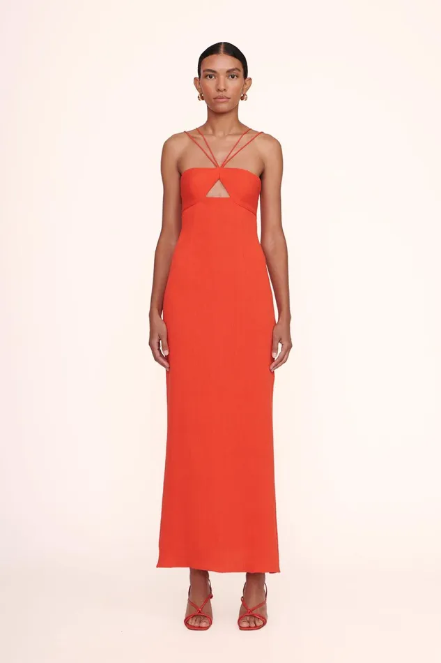 Women STAUD Occasion Dresses GIANNA DRESS PAPAYA