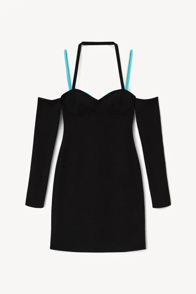 Women STAUD Occasion Dresses GRAPHITE DRESS BLACK CRYSTAL WATERS
