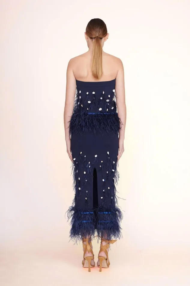 Women STAUD Occasion Dresses KRISTEN TOP NAVY