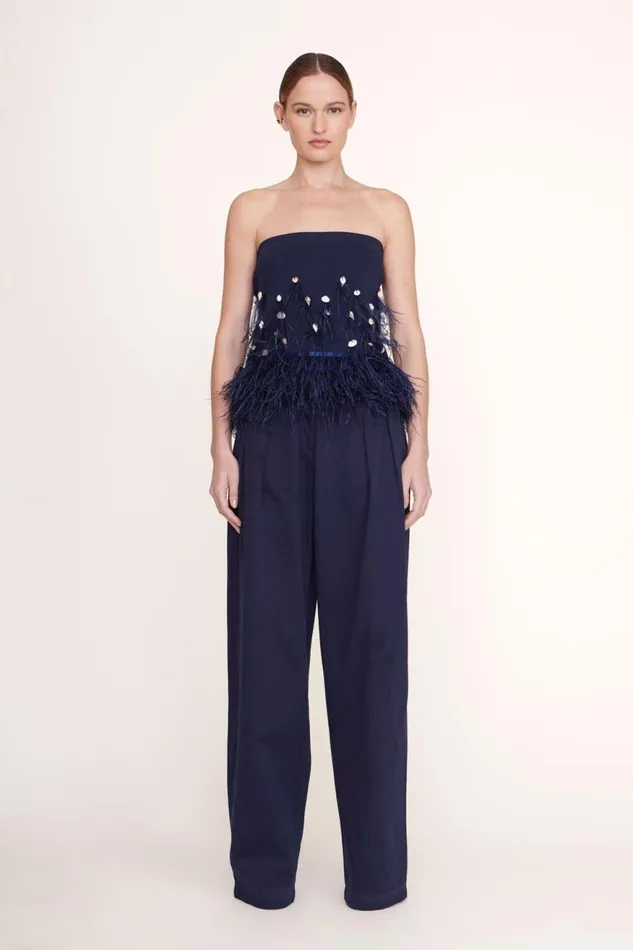 Women STAUD Occasion Dresses KRISTEN TOP NAVY