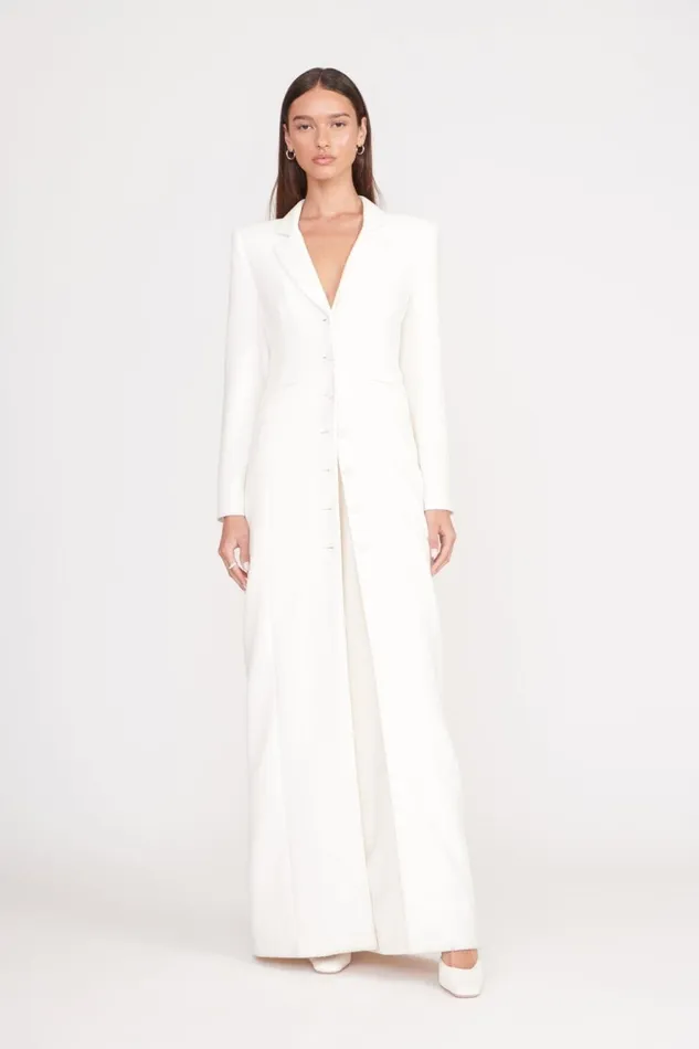 Women STAUD Outerwear and Jackets ONASSIS COAT ECRU