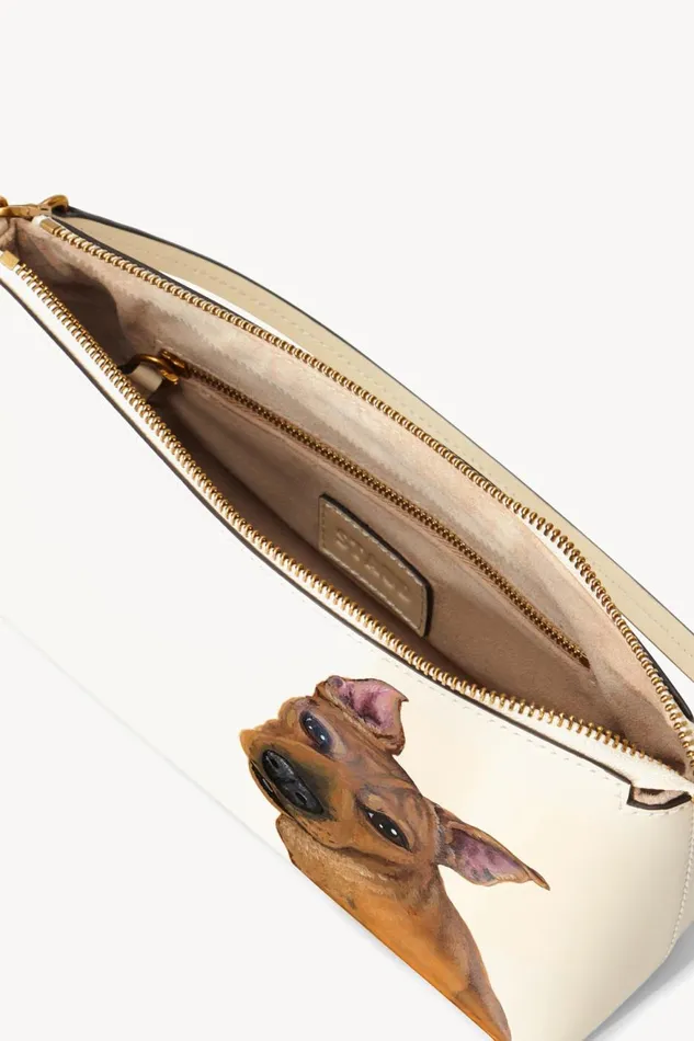 Women STAUD Pet Handbags CUSTOM KAIA BAG CREAM