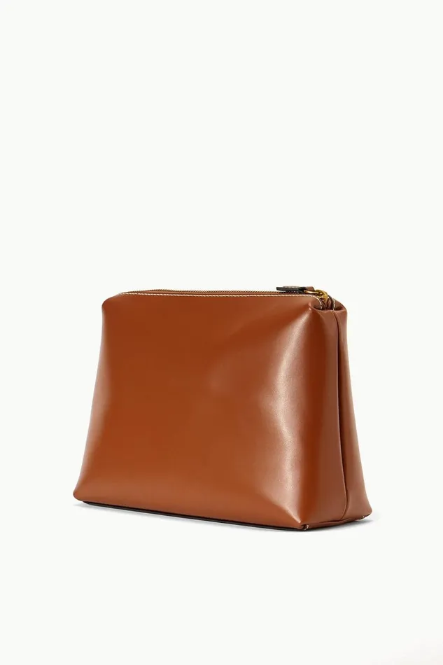 Women STAUD Pet Handbags CUSTOM SHIRLEY POUCH TAN