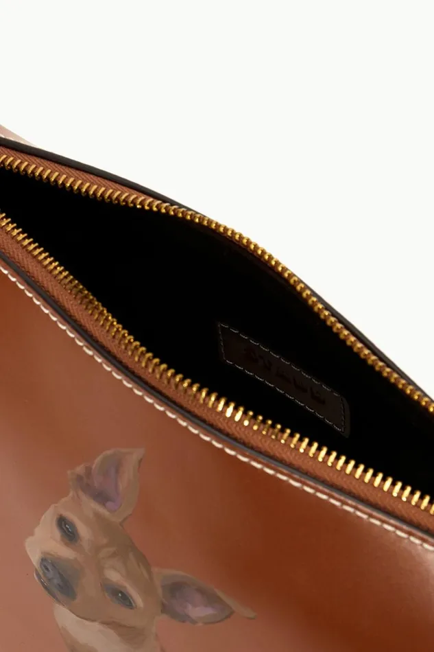 Women STAUD Pet Handbags CUSTOM SHIRLEY POUCH TAN
