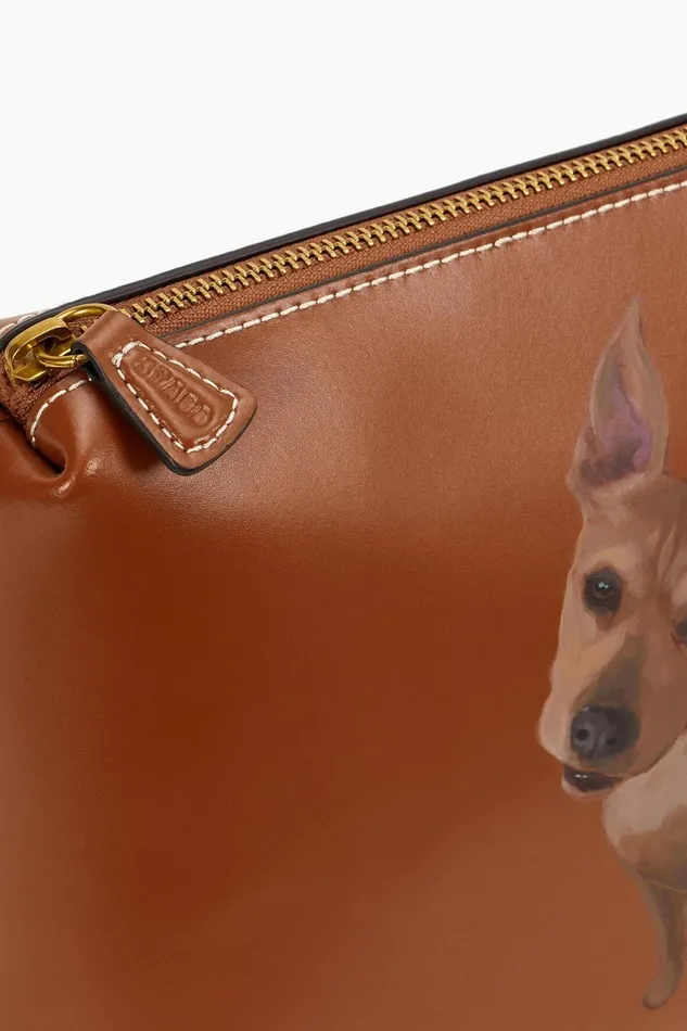 Women STAUD Pet Handbags CUSTOM SHIRLEY POUCH TAN