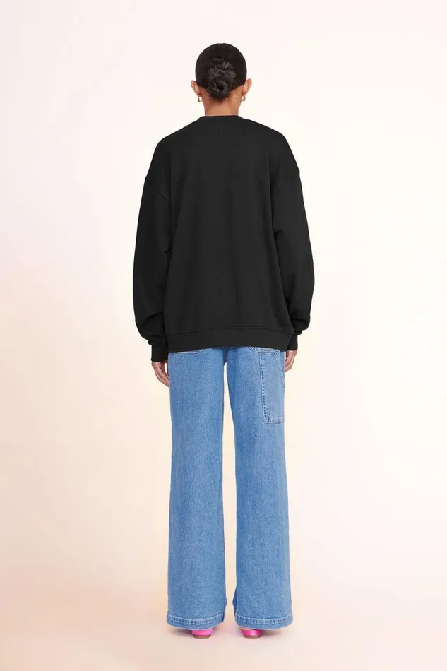 Women STAUD Pet Sweats and Knits CUSTOM STAUD X CBONZ OVERSIZED SWEATSHIRT BLACK