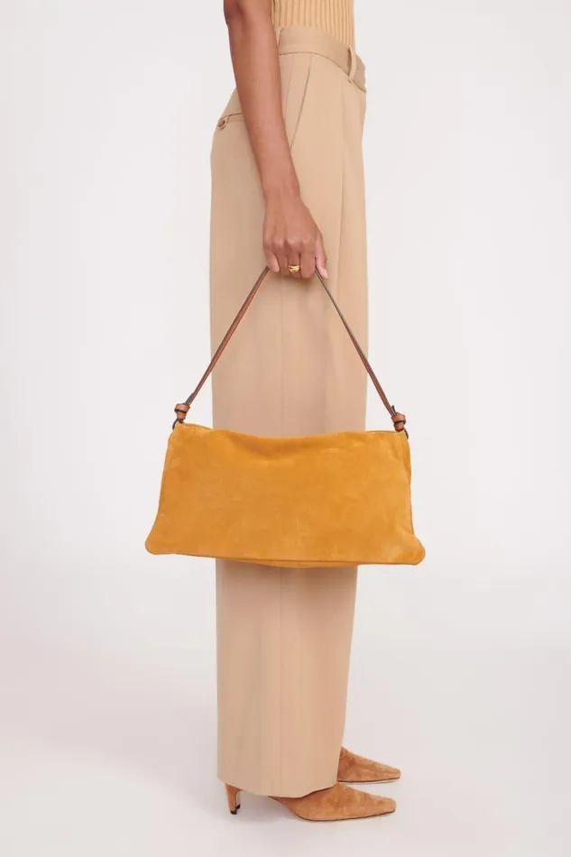 Women STAUD Shoulder VIVI SHOULDER BAG TAN SUEDE