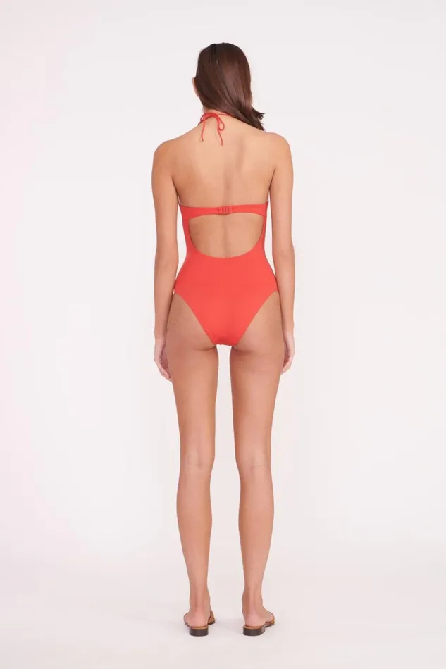Women STAUD Swim HARPER BEADED ONE PIECE RUBY Women STAUD Swim HARPER BEADED ONE PIECE RUBY