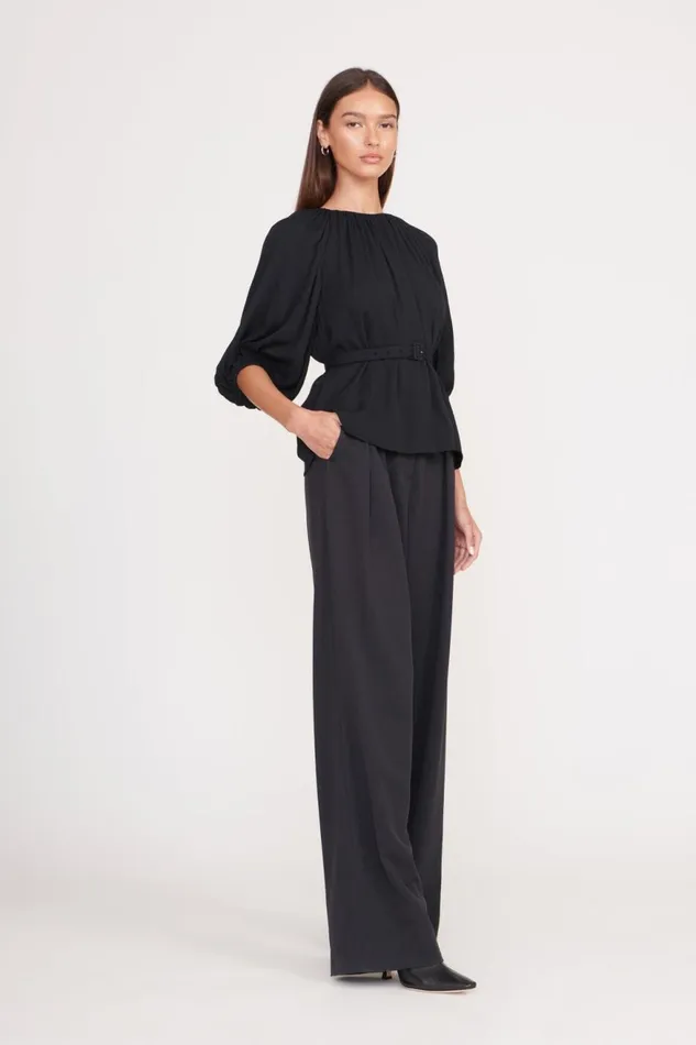 Women STAUD Tops ARLO TOP BLACK