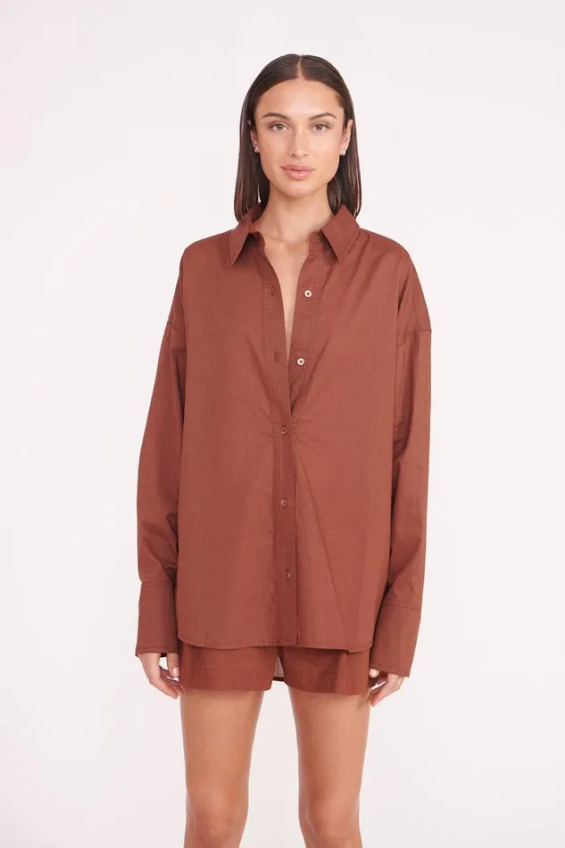 Women STAUD Tops COLTON SHIRT CLOVE