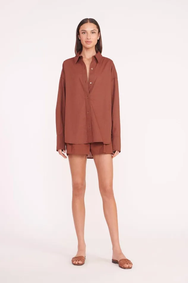 Women STAUD Tops COLTON SHIRT CLOVE Women STAUD Tops COLTON SHIRT CLOVE