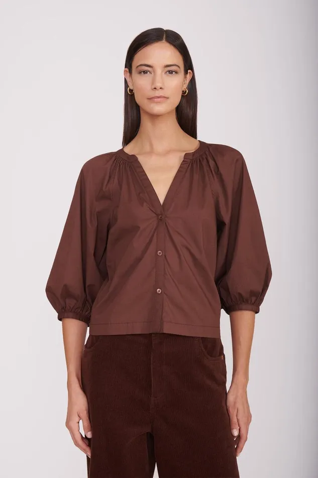 Women STAUD Tops DILL TOP MAHOGANY