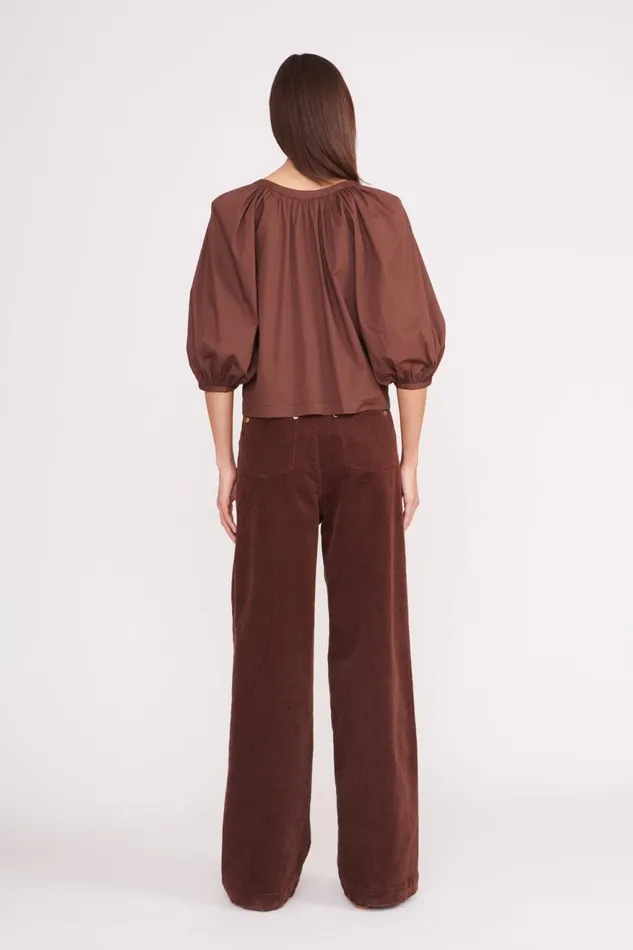 Women STAUD Tops DILL TOP MAHOGANY Women STAUD Tops DILL TOP MAHOGANY