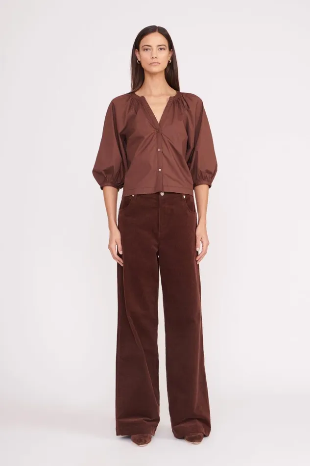 Women STAUD Tops DILL TOP MAHOGANY Women STAUD Tops DILL TOP MAHOGANY