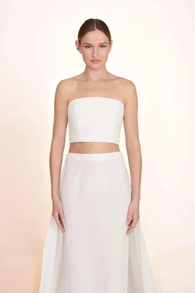 Women STAUD Tops NYLA TOP WHITE