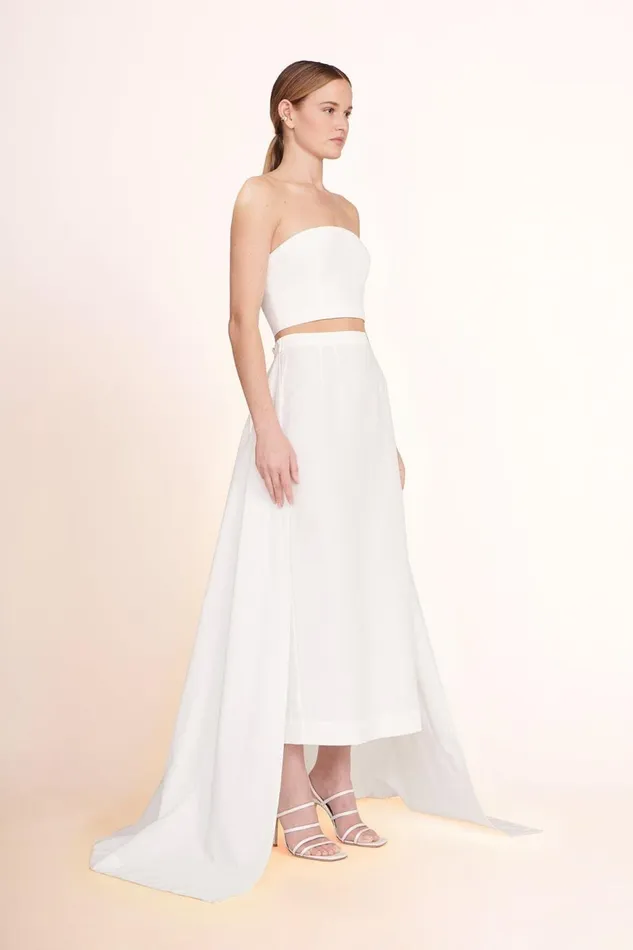 Women STAUD Tops NYLA TOP WHITE