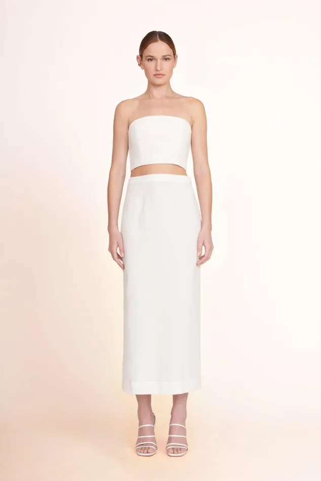 Women STAUD Tops NYLA TOP WHITE