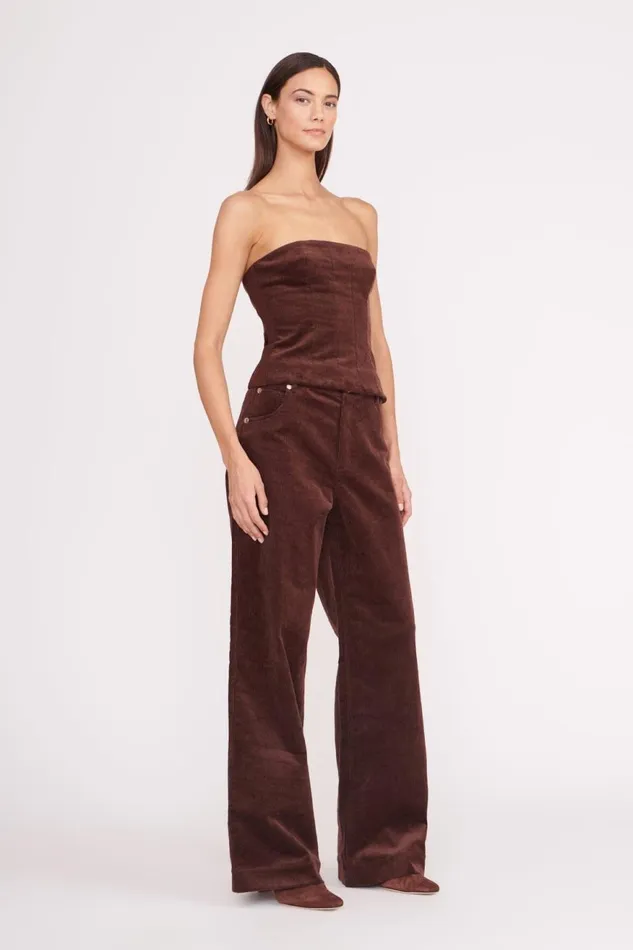 Women STAUD Tops WOODGRAIN TOP MAHOGANY Women STAUD Tops WOODGRAIN TOP MAHOGANY