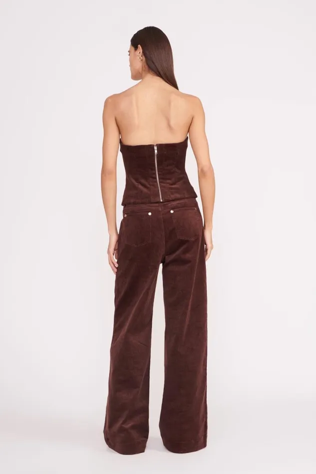Women STAUD Tops WOODGRAIN TOP MAHOGANY Women STAUD Tops WOODGRAIN TOP MAHOGANY