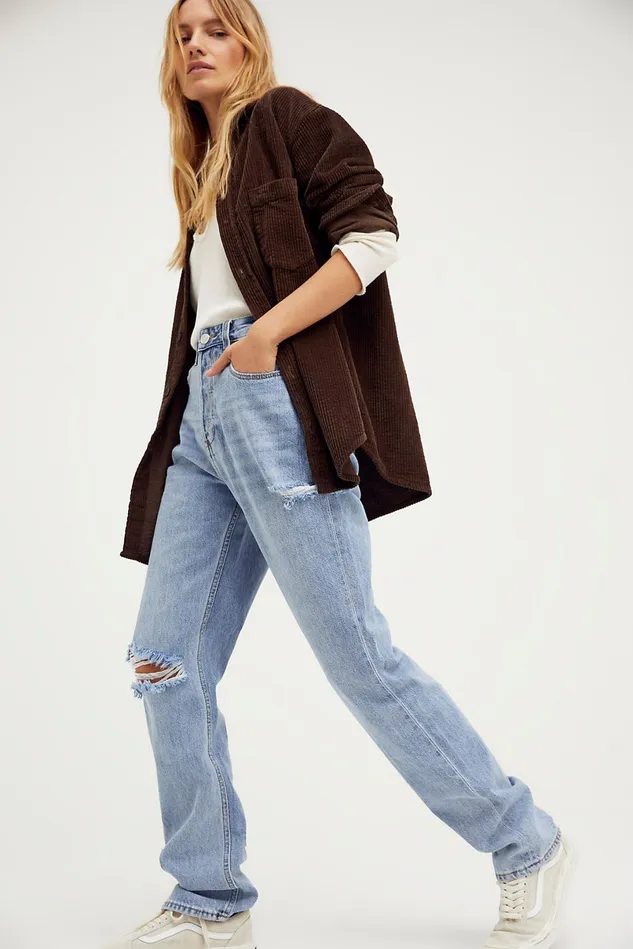 Women StraightLeg Jeans Free People ZGY Straight Up Jeans Indigo Raider