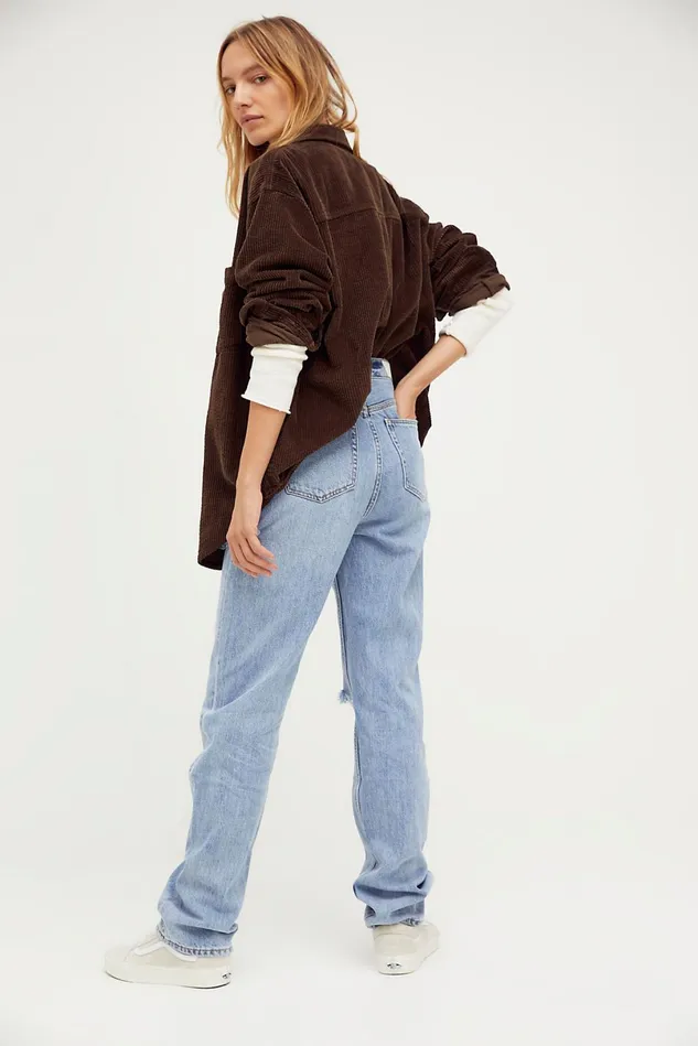 Women StraightLeg Jeans Free People ZGY Straight Up Jeans Indigo Raider
