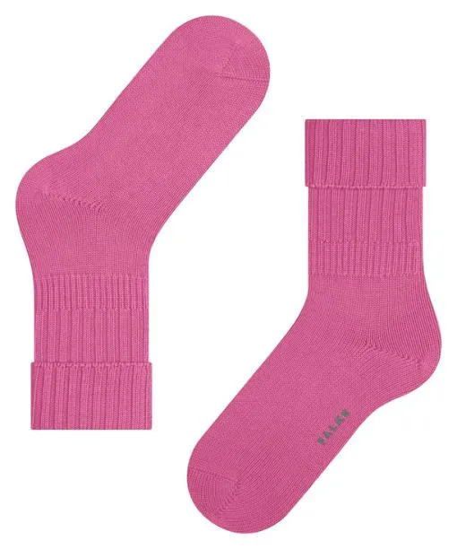 Women Striggings Rib Women Socks Pink FALKE Socks