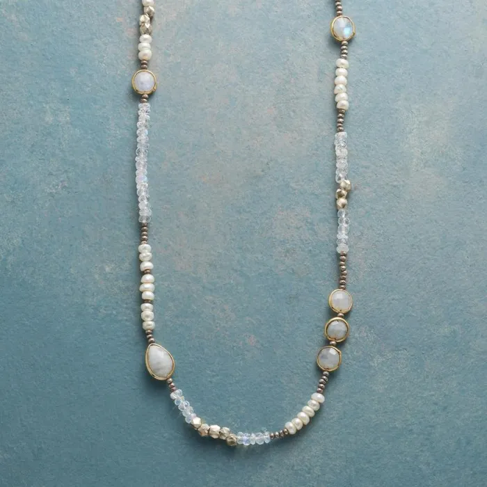 Women Sun Kissed Moonstone Necklace Sundance Catalog Necklaces