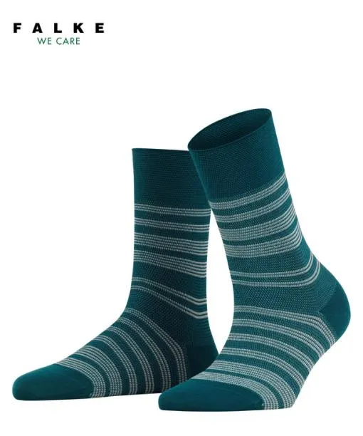 Women Sunset Stripe Women Socks Petrol FALKE Functionals