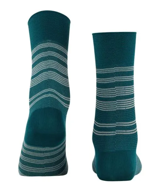 Women Sunset Stripe Women Socks Petrol FALKE Functionals