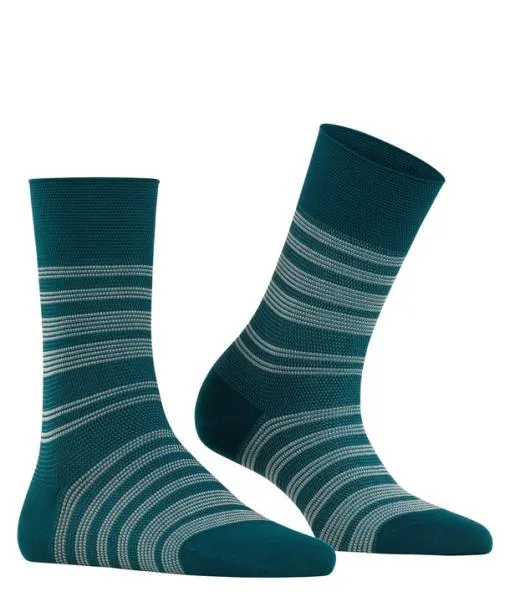 Women Sunset Stripe Women Socks Petrol FALKE Functionals