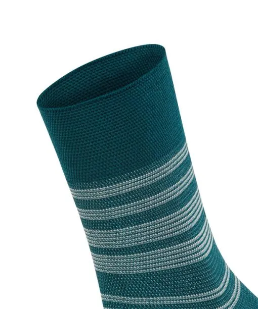 Women Sunset Stripe Women Socks Petrol FALKE Functionals