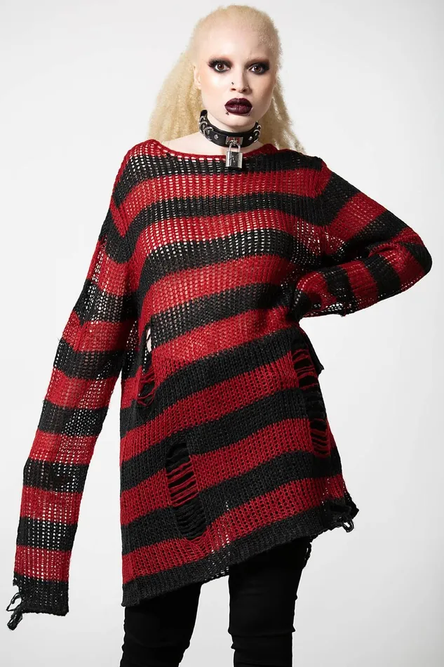 Women Sweaters Killstar Total Horror Knit Sweater