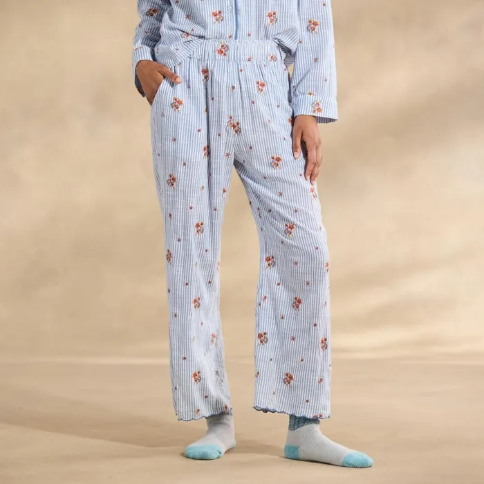Women Sweet Dreamer Embroidered Pj Bottoms Sky Sundance Catalog Sleep and Lounge Women Sweet Dreamer Embroidered Pj Bottoms Sky Sundance Catalog Sleep and Lounge
