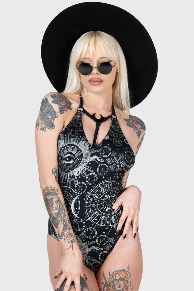 Women Swim Killstar Lunar Tide Swimsuit
