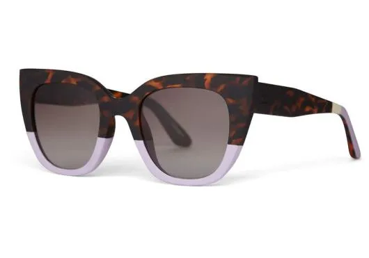 Women Sydney Matte Blonde Tort Light Orchid Fade Grey Gradient TOMS Sunglasses