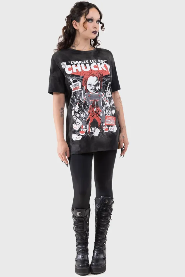 Women TShirts and Vests Killstar Charles Lee Ray TShirt