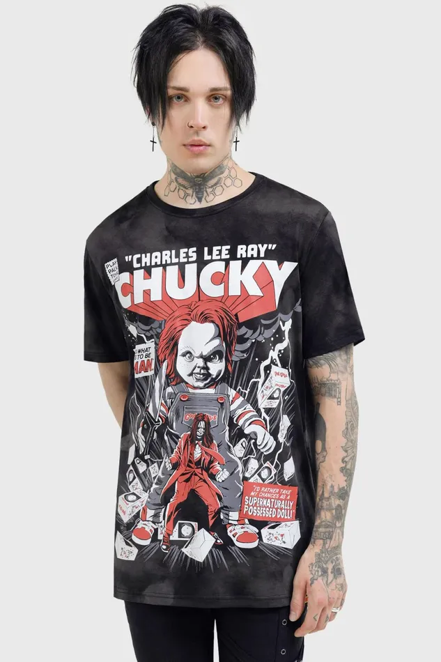 Women TShirts and Vests Killstar Charles Lee Ray TShirt