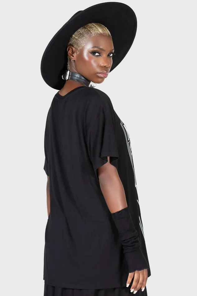 Women TShirts and Vests Killstar Madame Misfortune Relaxed Top