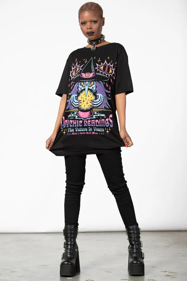 Women TShirts and Vests Killstar Psychic Reading TShirt