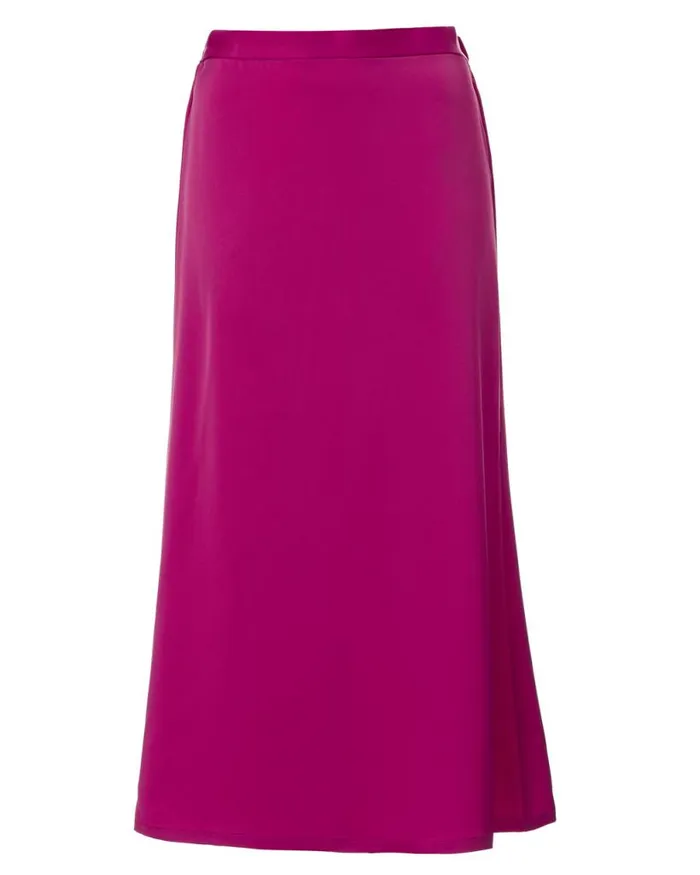Women Tea Length Adler Satin Skirt Festivalfuchsia Buffalo David Bitton Shorts and Skirts