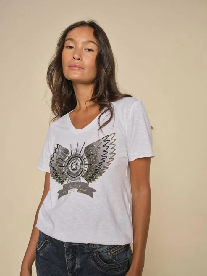 Women Tees MOS MOSH MMGethi OSS Tee White