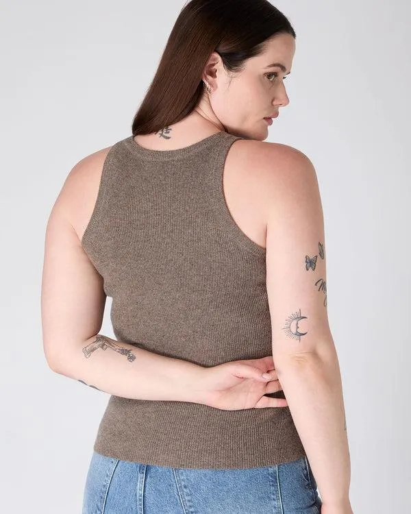 Women The Peony Lim Racer Tank In Peony Oolong Peony Oolong NPeal Tops and Tshirts