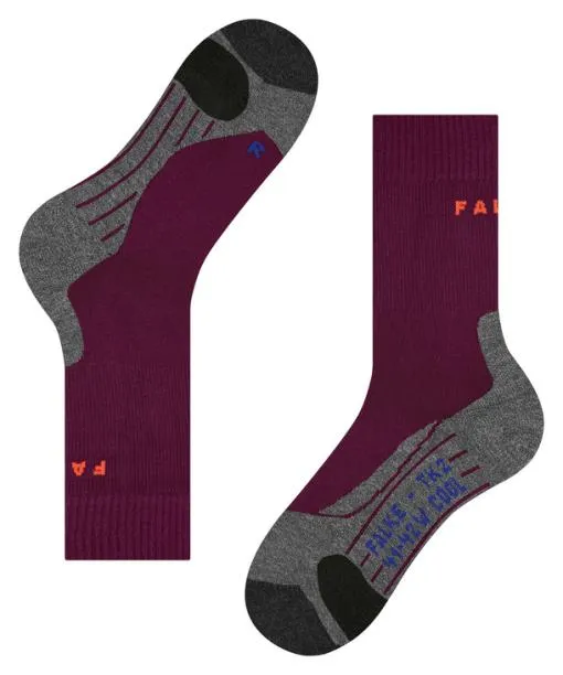Women TK2 Explore Cool Women Trekking Socks Dark Mauve FALKE Hiking Socks